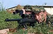 M24を使用するアメリカ空軍の狙撃手