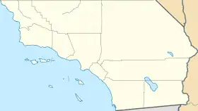 カリフォルニア州の空港位置図