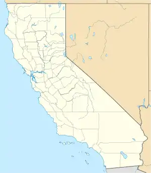 人民寺院の位置(カリフォルニア州内)