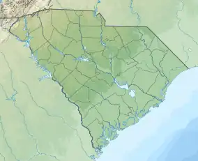 Fort Sumter National Monumentの位置を示した地図
