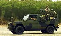 Mk19グレネードランチャーを搭載したIFAV。2003年の軍事演習"Tandem Thrust"参加車両。