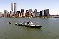 NY港から見たツインタワー