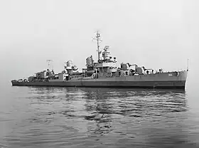 DD-513 テリー (1944年12月8日のメア・アイランド海軍造船所沖にて撮影)