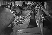 ヨークタウン格納庫内のF6F-3