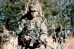M16A1 カービン（M653）を携える第75レンジャー連隊隊員
