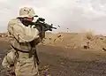 M4カービンに即席のジャングルスタイル。