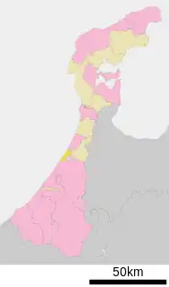 内灘町位置図