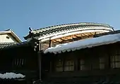 屋根の境のうだつ