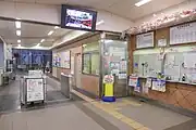 改札口（2022年4月）