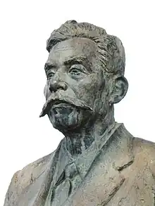 山極勝三郎の胸像（長野県上田市）