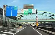 国道153号豊田方面側の内回り入口。