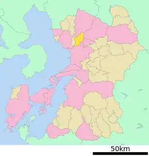 植木町位置図
