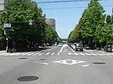 難波宮跡付近より