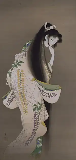 （日本の近代絵画）上村松園『焔』1918年