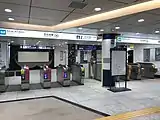 昭和通り南方面改札口（2018年1月）