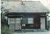 終端（西端）にあった旧宇品駅駅舎の「東広島駅宇品車扱事務室」（1986年9月）