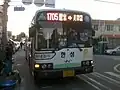 蔚山広域市の座席路線バス（現代エアロシティ）
