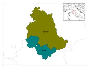 Provinces of Umbria.