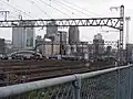 阪急中津駅付近から梅田貨物駅を眺める