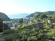 北西を見る