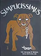 「ジンプリチシムス」の表紙絵(画) トーマス・ハイネ (1905)