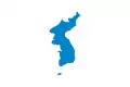 朝鮮半島と済州島と鬱陵島と竹島