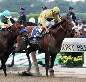 ベルモントステークス優勝時のユニオンラグズ