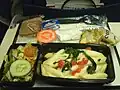 ユナイテッド航空の機内食（2013年11月）