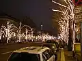クリスマスのウンター・デン・リンデンのライトアップ