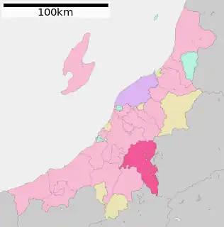 魚沼市位置図