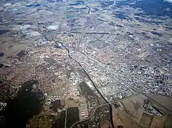 ウプサラの上空写真