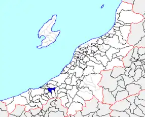 浦川原区の位置