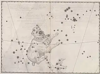 バイエル『ウラノメトリア』（1603年）に描かれたハト。