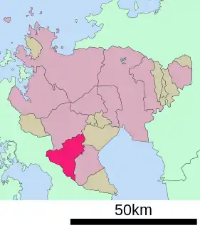 嬉野市位置図