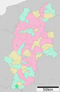 売木村位置図