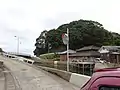 対岸の鵜瀬島と小口橋