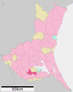 牛久市位置図