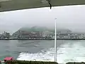 女川港を出港したベガから見た港の風景（2010年6月23日）