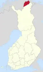 フィンランド国内の位置