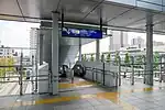 東西自由通路側の出入口（2023年9月）