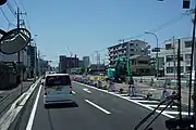 1番線ホーム建設予定地（2022年5月）