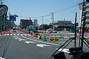 2番線ホーム建設予定地（2022年5月）