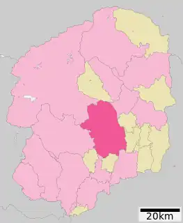 宇都宮市位置図