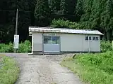 改修前の駅舎(2004年8月)