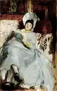 本を読む婦人 (1880s)