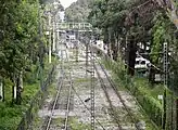 ライトレールの線路(2010年撮影)