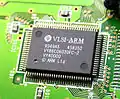 ARM60 CPU（VY86C06020FC-2）※下記FZ-10と同様にP60ARMが実装されているものもある。