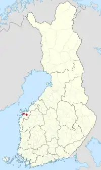 ヴァーサの位置の位置図