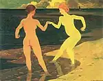 フェリックス・ヴァロットン「女主人と女中」1896年。