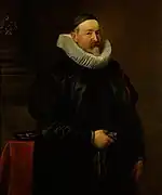 『アントウェルペンの牧師アドリアン・ステーフェンスの肖像』1629年 プーシキン美術館所蔵